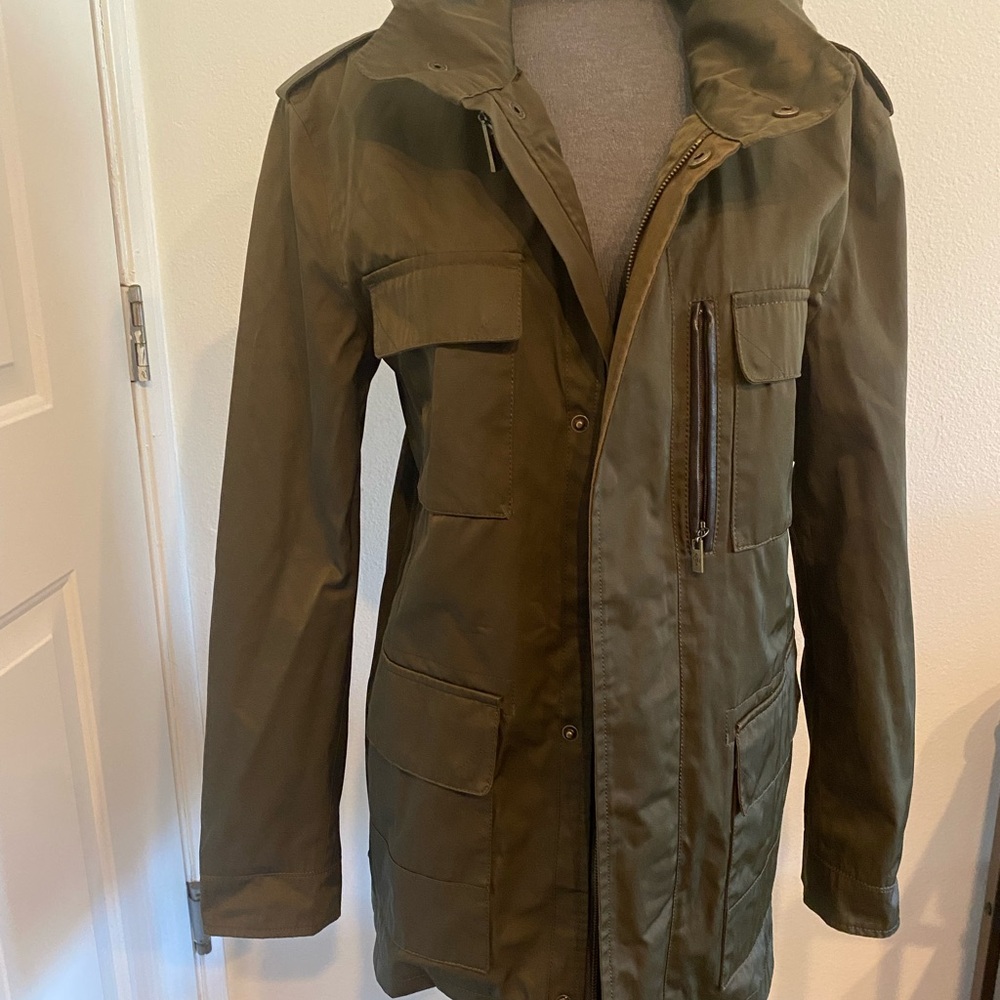 Cole Haan Olive Green Military Field Jacket